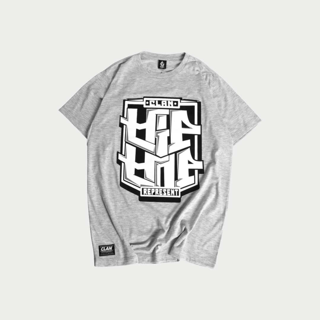 T-shirt- Hip Hop Clan grey