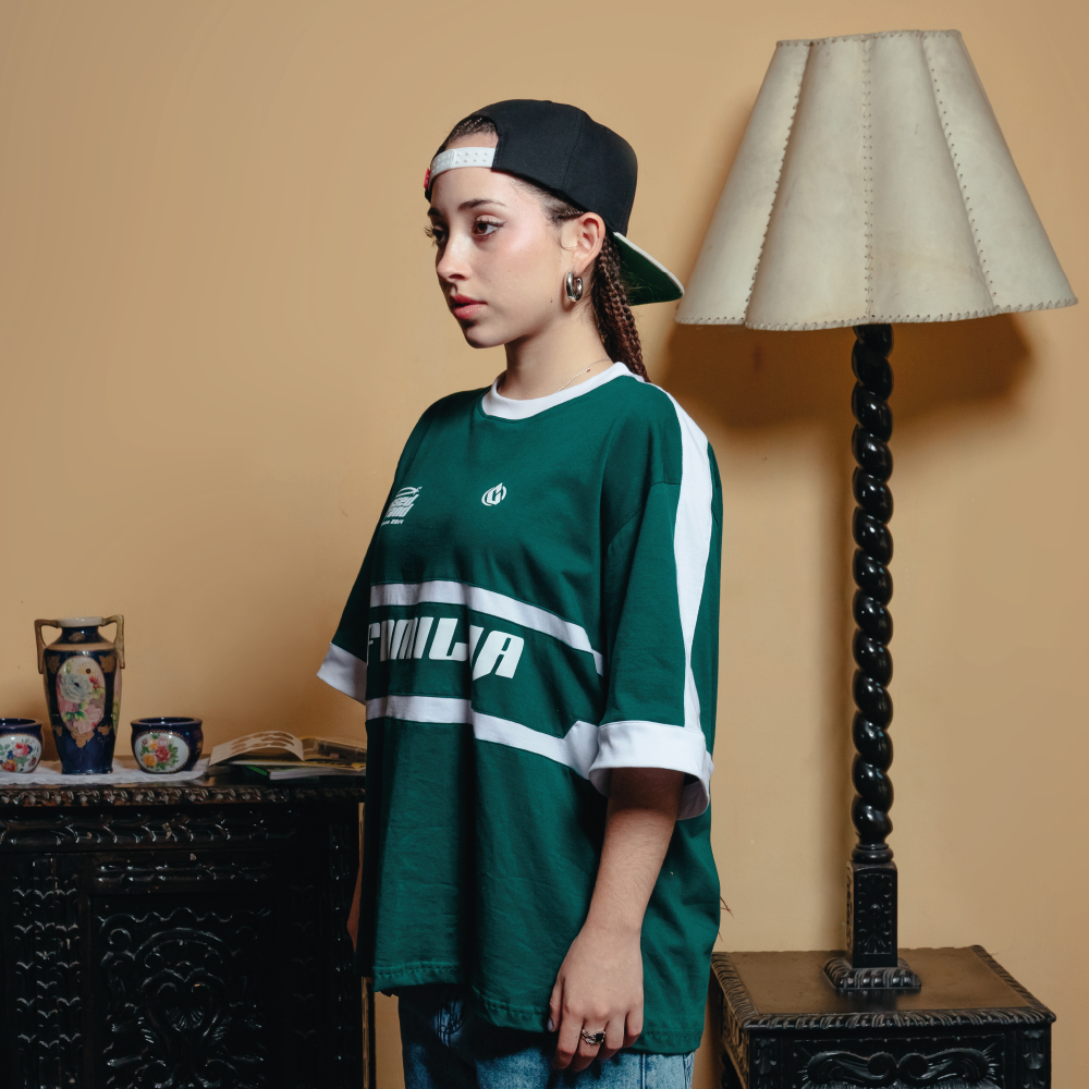 T-shirt- Family green