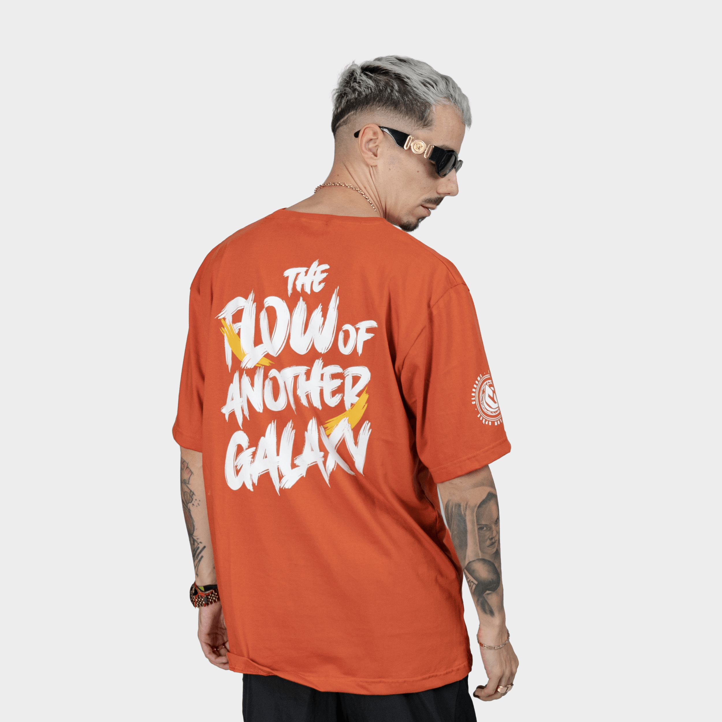 T-shirt- Flow of another galaxy orange
